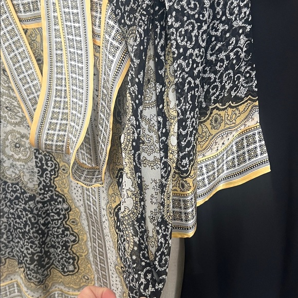 INC International Concepts Black and Gold Long Sleeve Dress - Picture 10 of 10